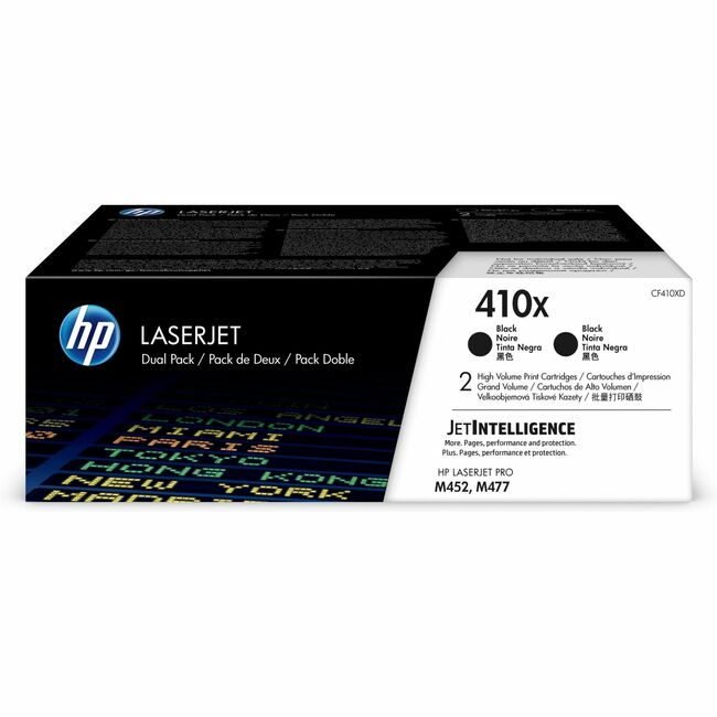 HP Inc. / Hewlett-Packard Crtdg Lsr Black Dualpk HP410X HEWCF410XD