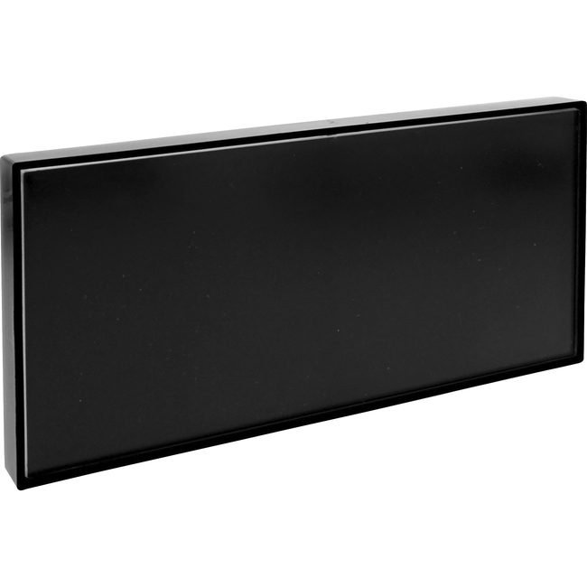 Lorell Sign 4"X8" Snap Plate Black LLR02648