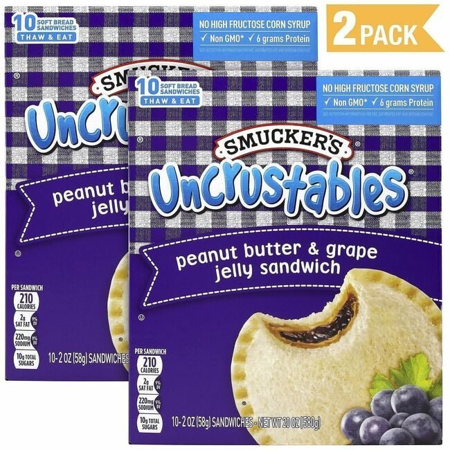 Varies / verify SKU SKU-LEVEL VERIFICATION REQUIRED Food Uncrustables Grape 20 Count GRR90300135