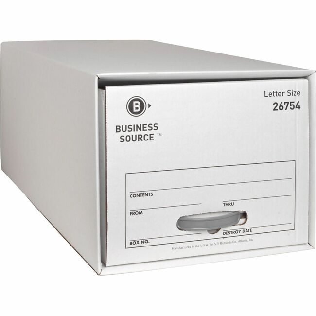 Business Source Drawer Storage Letter 6 Pack We BSN26754