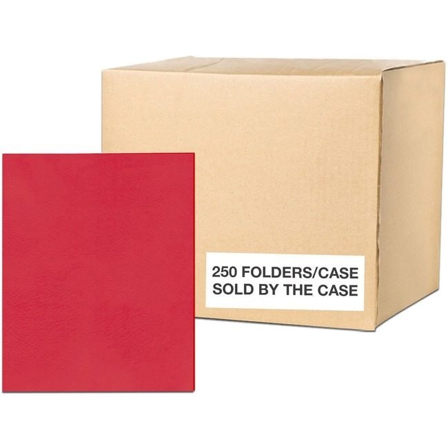 Roaring Spring Paper Products Folder 2PKT Embossed Red ROA50123CS