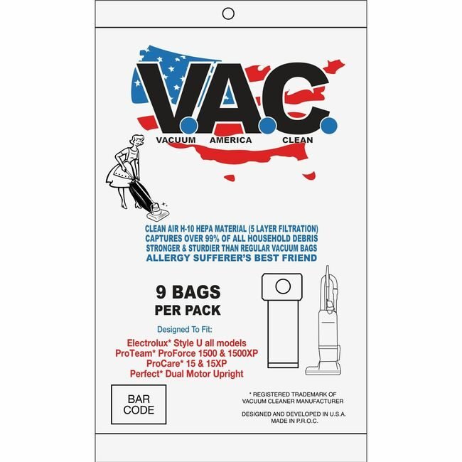 Vacuum America Clean V.A.C. Bag PERFECT* VACDM101 VACVAC34