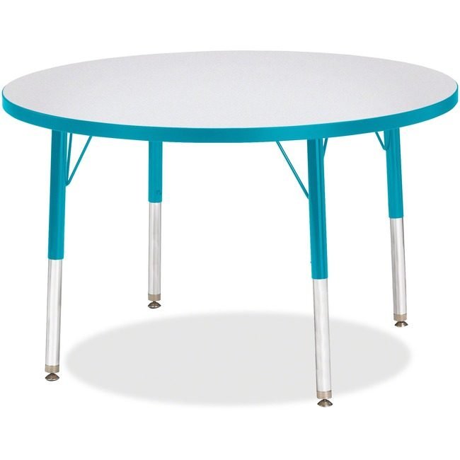 Jonti-Craft, Inc. Table Activity 36"RND Gy/Tl JNT6488JCE005