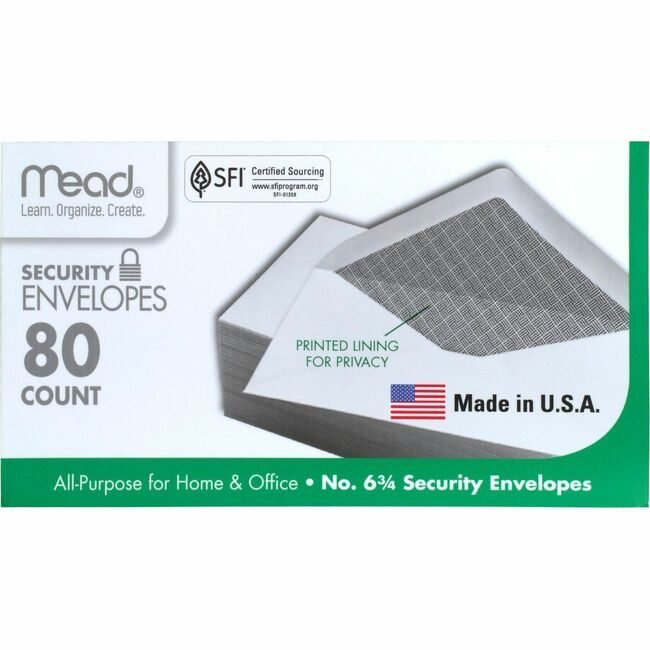 ACCO Brands Mead / Five Star Envelope Security #6.75 We MEA75212