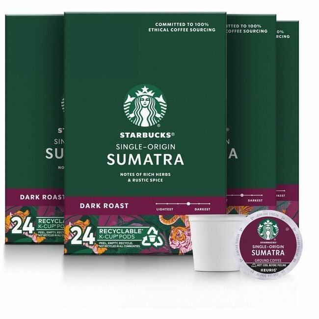 Seattle's Best Coffee Starbucks Coffee Company Seattle's Best Sumatra Kcup 24 Count SBK91281CT