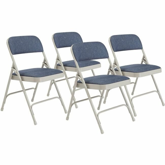 National Public Seating Chair Fold Fab Blu Gy 2200 NPS2205
