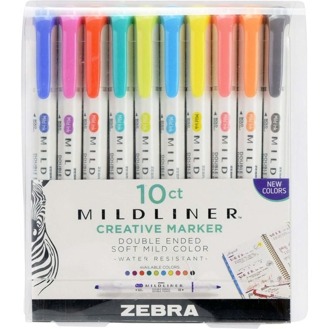 Zebra Pen Corporation Marker Mildline Dualend Assorted ZEB78101