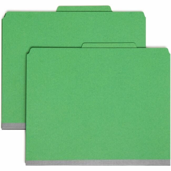 Smead Manufacturing Co. Folder Classf 1DIV 2"EX Green SMD13733