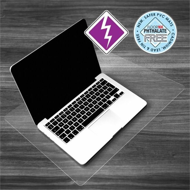 Floortex Deskmat Pvc Antistatc 19X24 FLRFPDE31924V