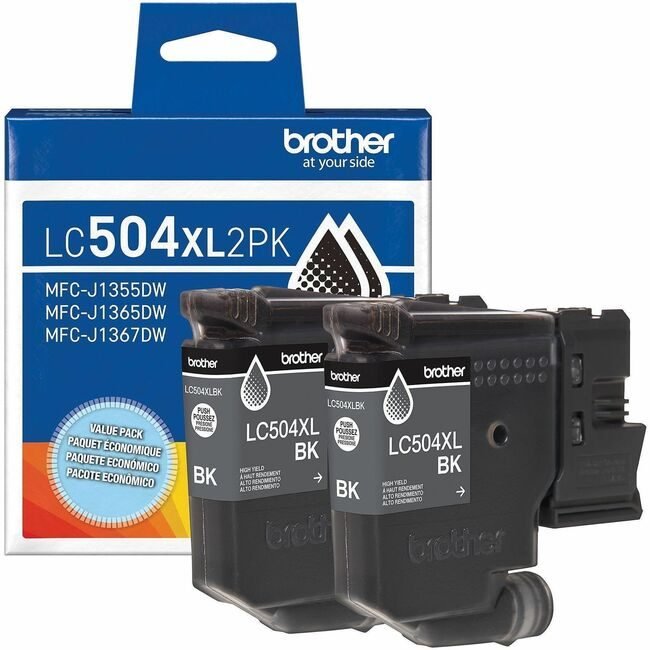Brother International Crt High Yield Black 2 Pack BRTLC504XL2PKS