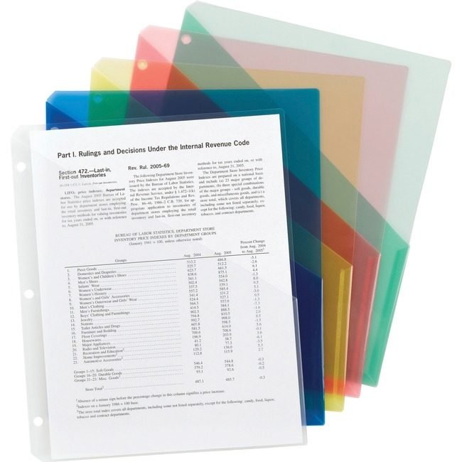 Smead Manufacturing Co. Jacket File 3HOLE Slash Assorted SMD89505