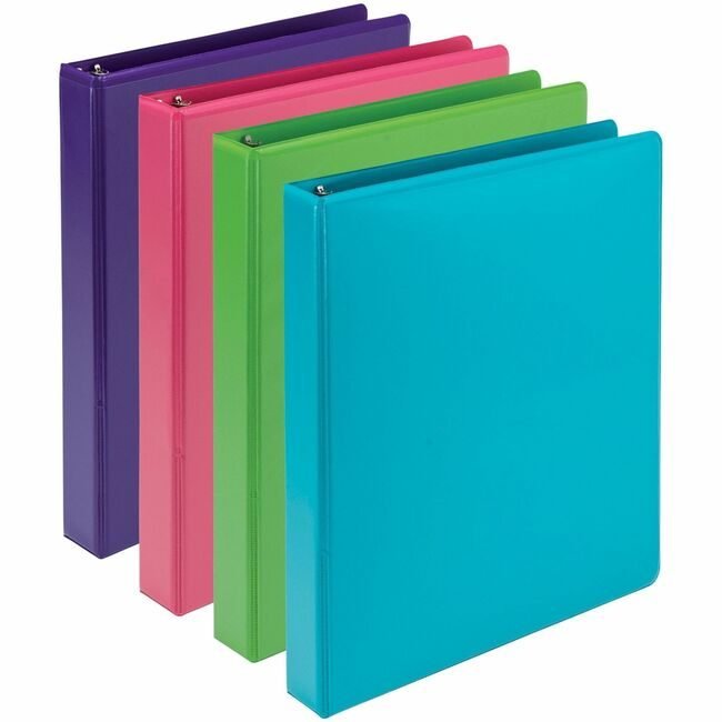 Samsill Binder Ec 1" Assorted 4-PACK SAMMS48639