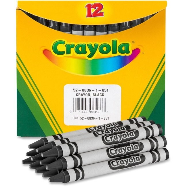 Crayola LLC Crayons Bulk Black 12 CT CYO520836051