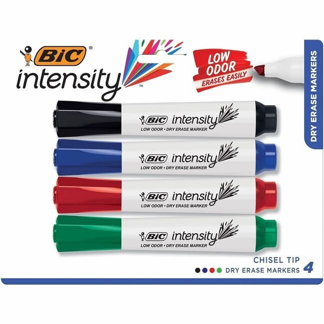BIC Corporation Marker Greaterase Grip 4 Pack BICGDEMP41-ASST